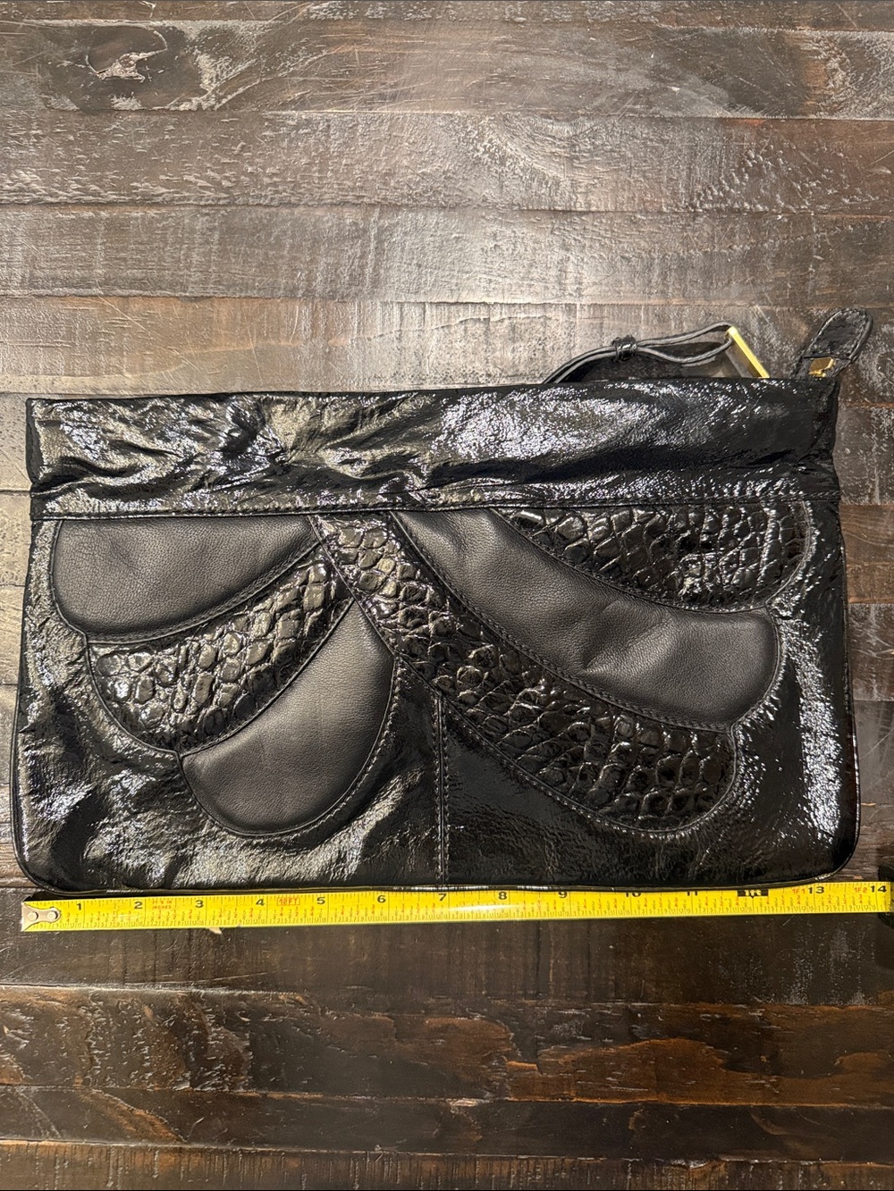 Cynthia Rowley Black Patent Leather Clutch